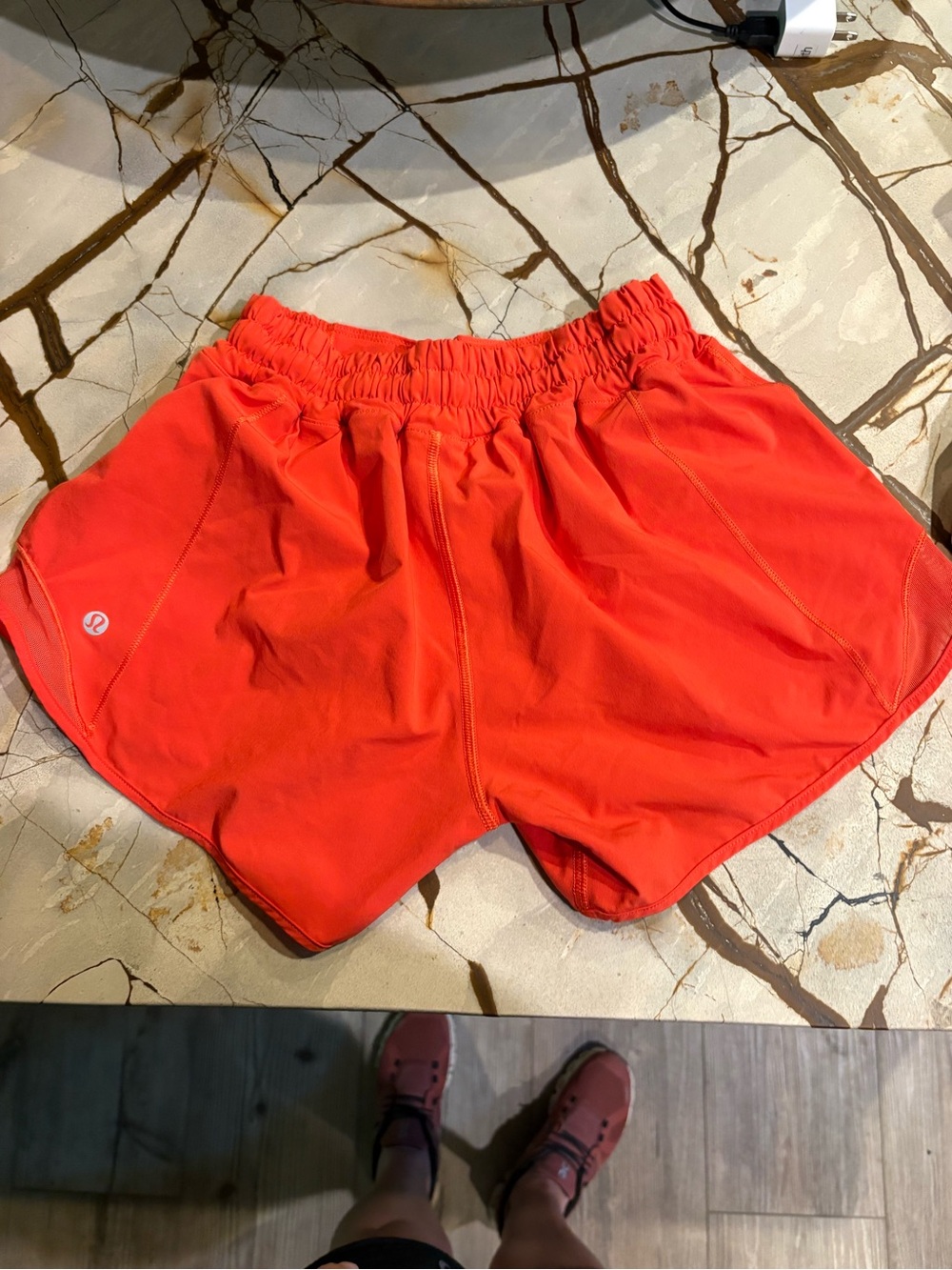 lululemon athletica Women's Bright Coral Athletic Shorts